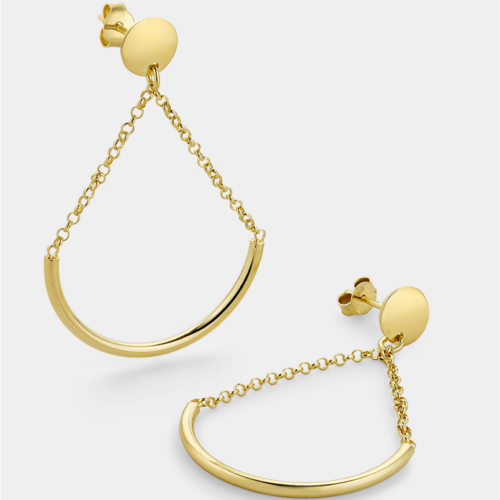 Κρεμαστά σκουλαρίκια  με μπάρα και λεπτή αλυσίδα, Vogue