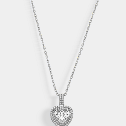 Κολιέ-μενταγιόν καρδιά με πέτρες, Vogue